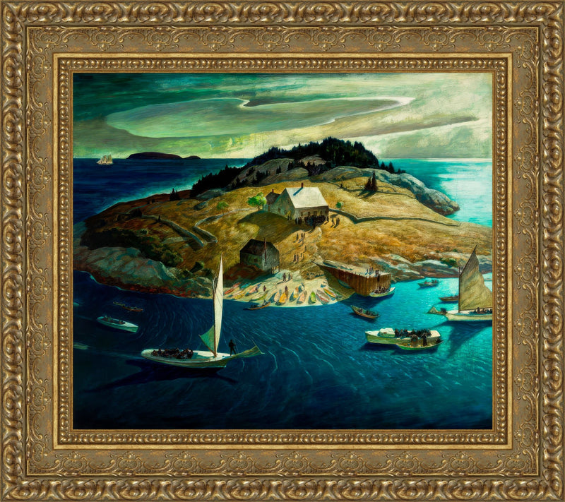 Island Funeral – N. C. Wyeth, 1939