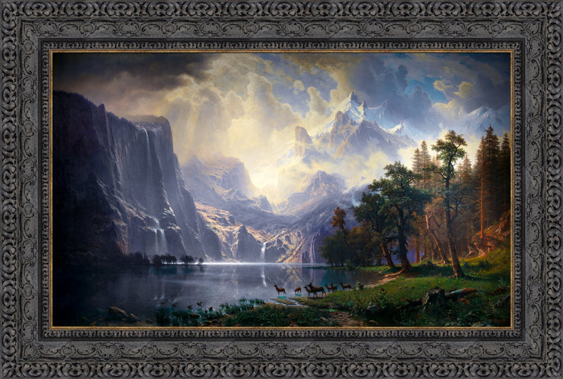 Among the Sierra Nevada, California – Albert Bierstadt, 1868