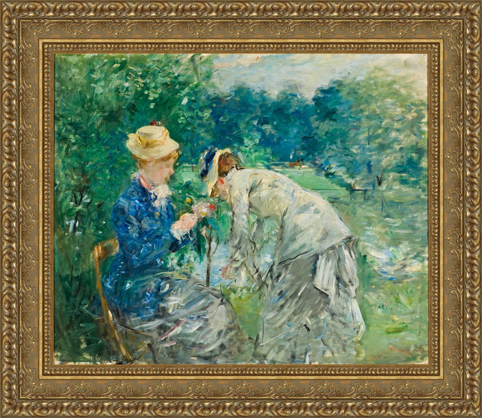 In The Bois De Boulogne – Berthe Morisot, 1879