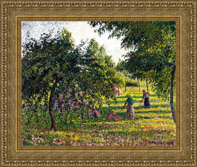 Apple Trees and Haymakers, Éragny – Camille Pissarro, 1895