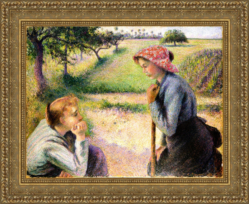 Two Young Peasant Women – Camille Pissarro, 1891-1892