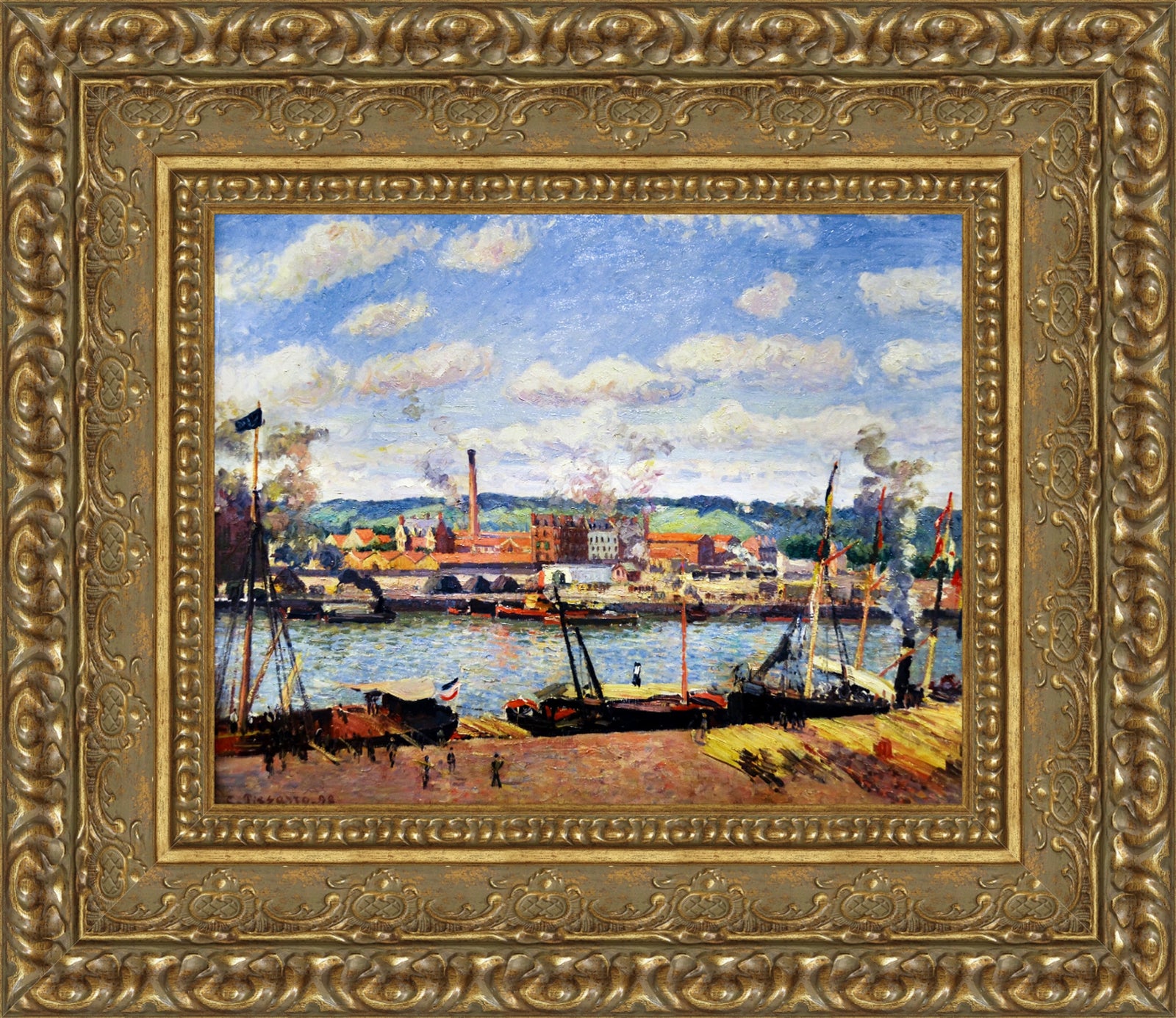 View of the Oissel Cotton Mill – Camille Pissarro, 1898