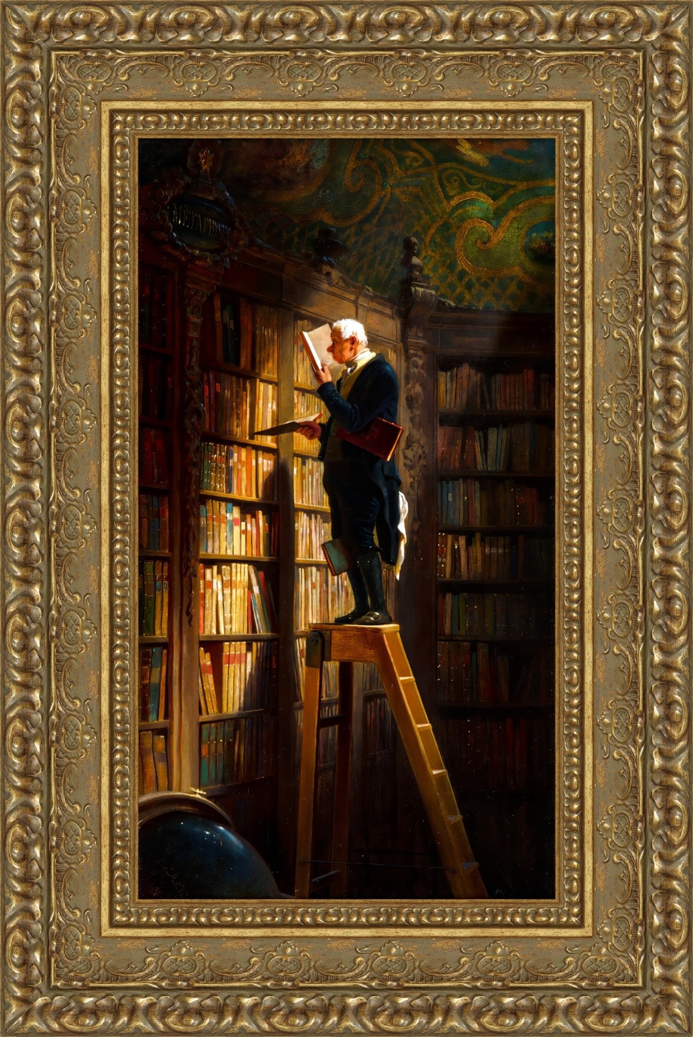 The Bookworm – Carl Spitzweg, 1850