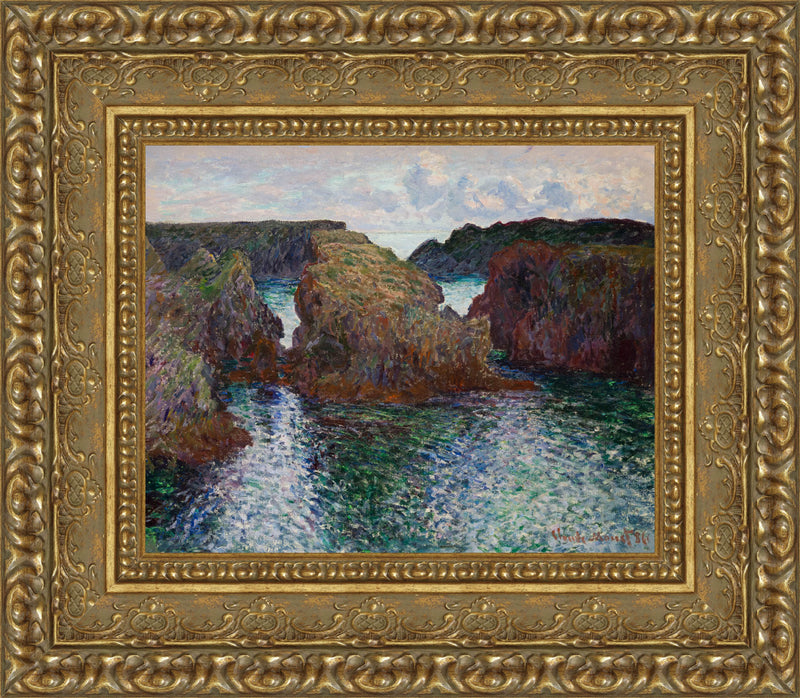Rocks At Port Goulphar Belle Île – Claude Monet, 1886