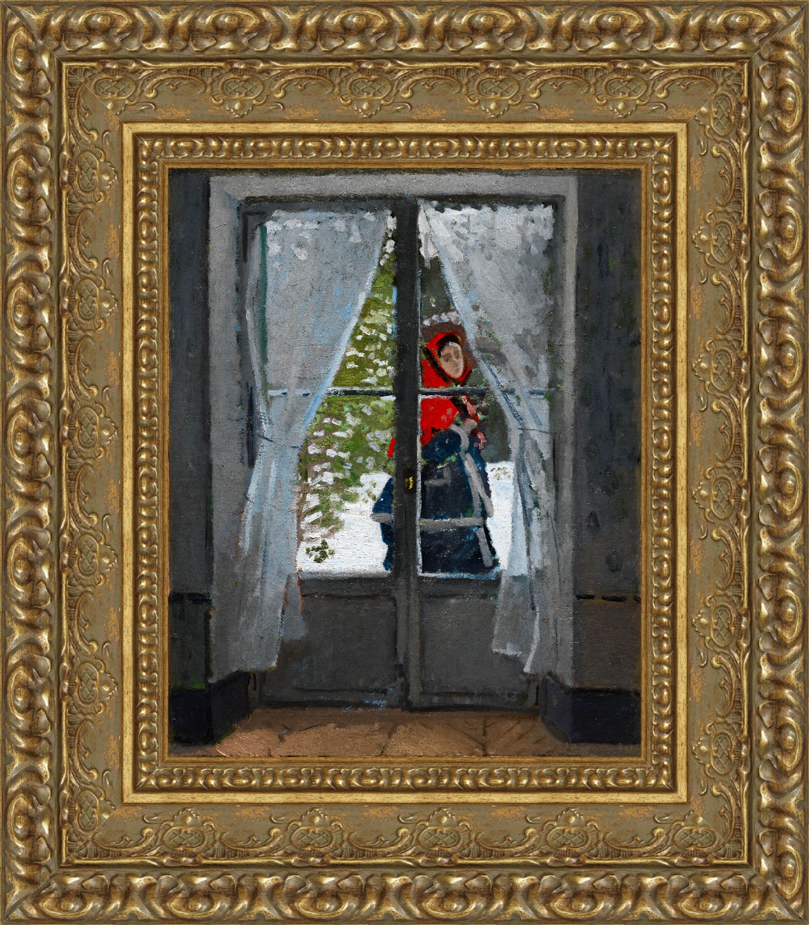 The Red Kerchief – Claude Monet, 1873