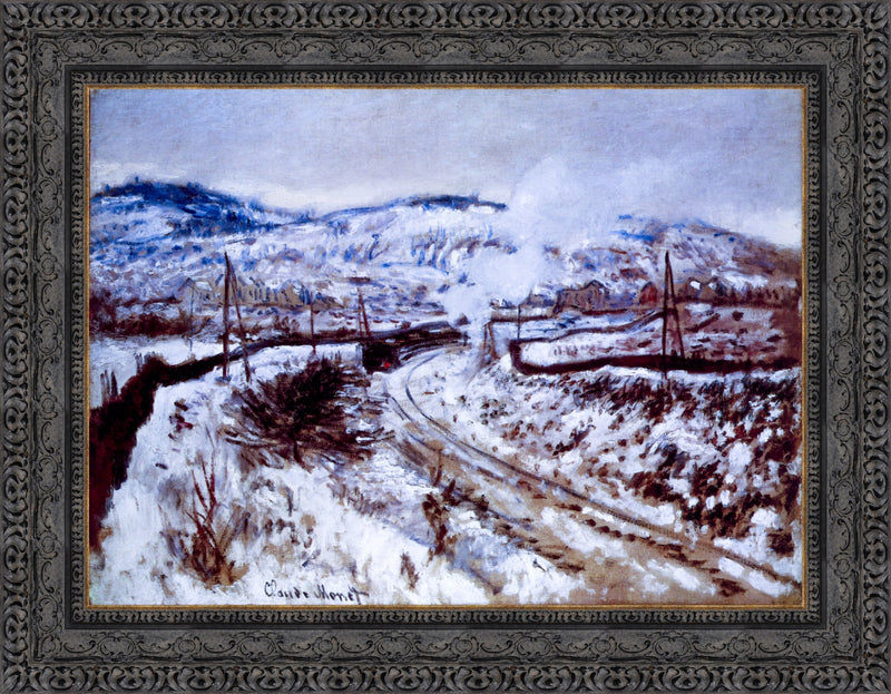 Train in the Snow at Argenteuil – Claude Monet, 1875