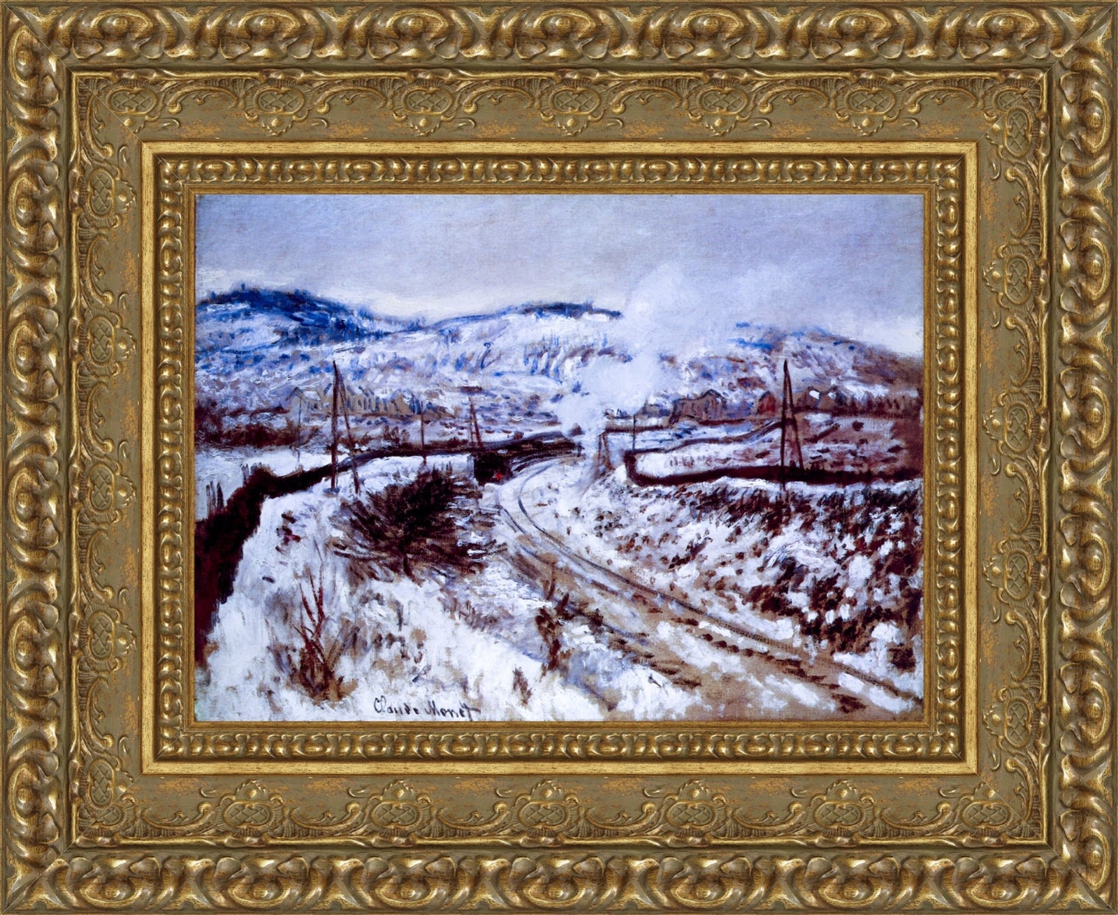 Train in the Snow at Argenteuil – Claude Monet, 1875