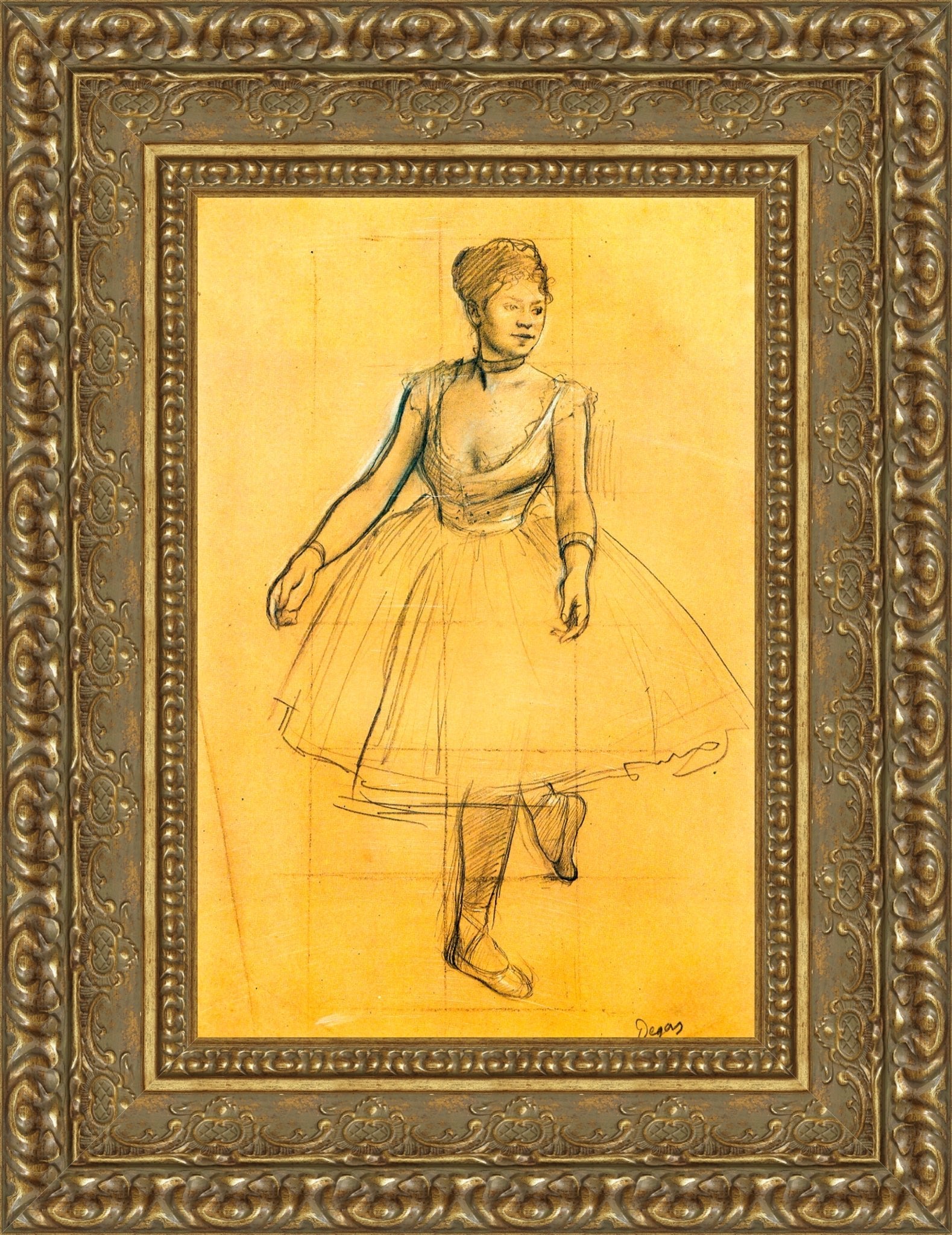 Ballet Dancer in Position (Danseuse en position) – Edgar Degas, 1877