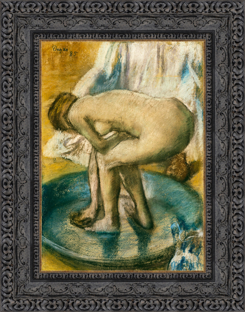 Woman Bathing in a Shallow Tub – Edgar Degas, 1885