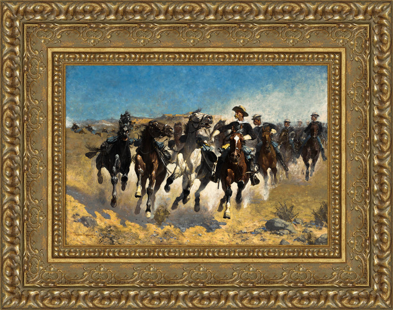 Dismounted: The Fourth Troopers Moving the Led Horses – Frederic Remington, 1890