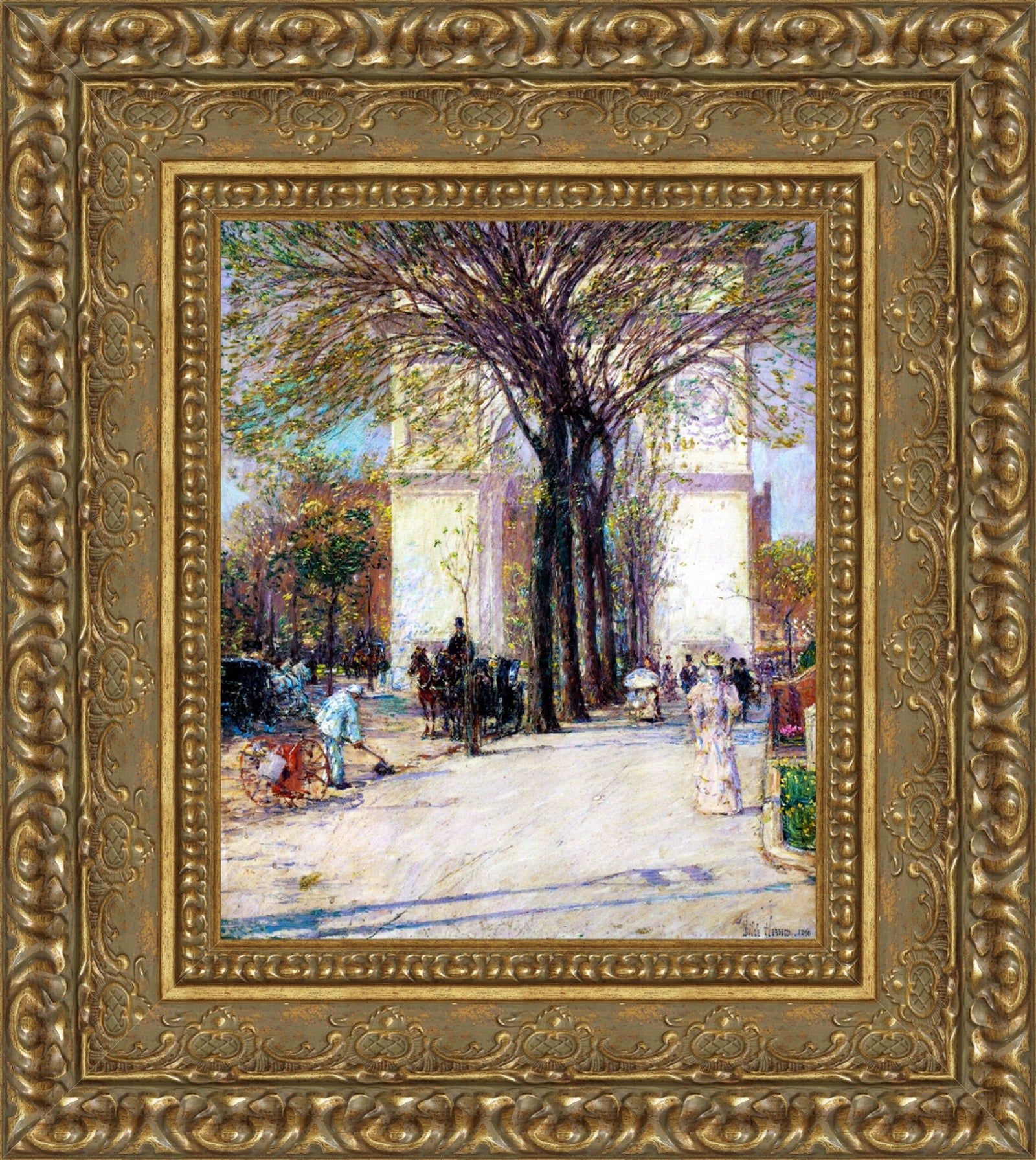 Washington Arch in Spring – Childe Hassam, 1890