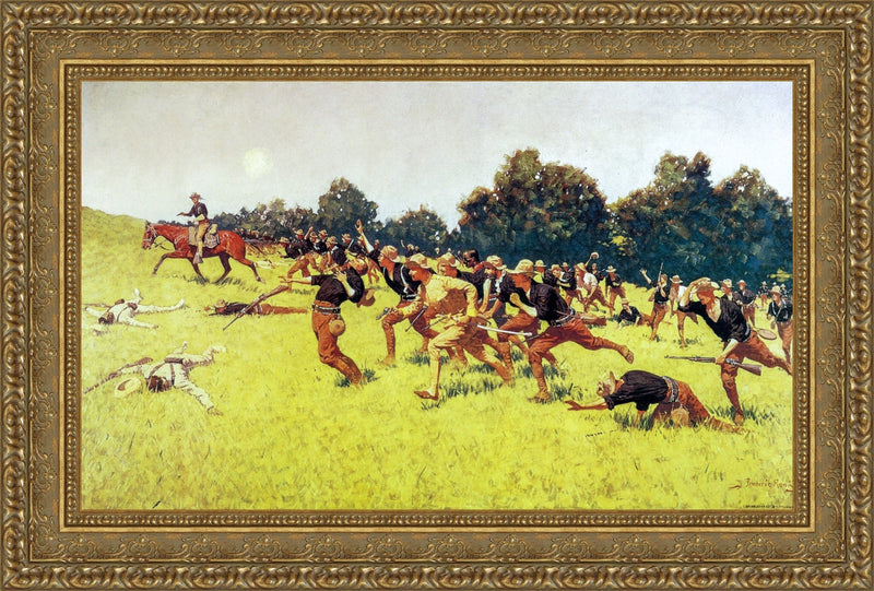 The Charge of the Rough Riders at San Juan Hill – Frederic Remington, 1898