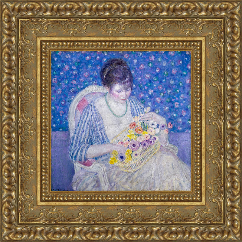 The Basket Of Flowers – Frederick Carl Frieseke, c. 1915