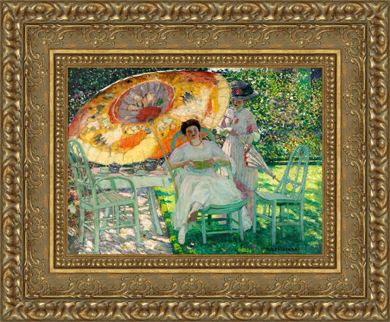 The Garden Parasol – Frederick Carl Frieseke, c. 1910