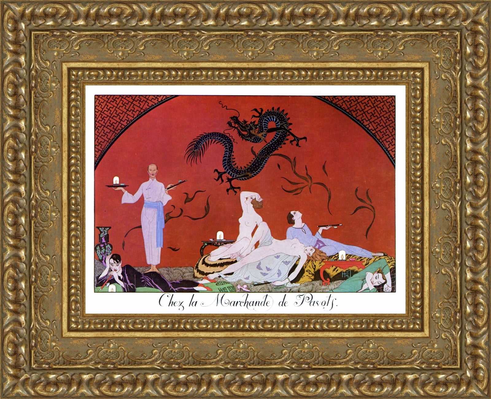 Chez La Marchande De Pavots - George Barbier
