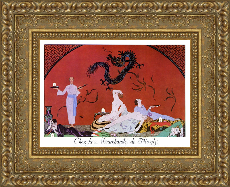 Chez La Marchande De Pavots - George Barbier