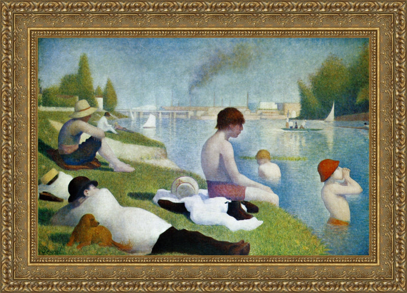 Bathers at Asnières – Georges Seurat, 1884