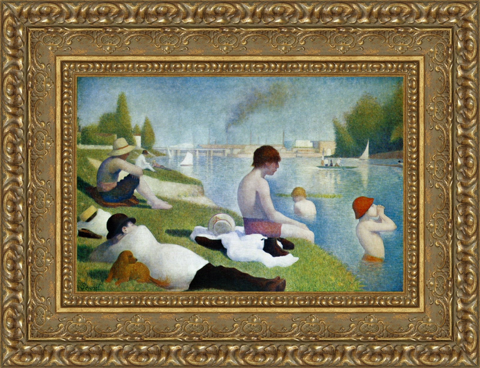 Bathers at Asnières – Georges Seurat, 1884