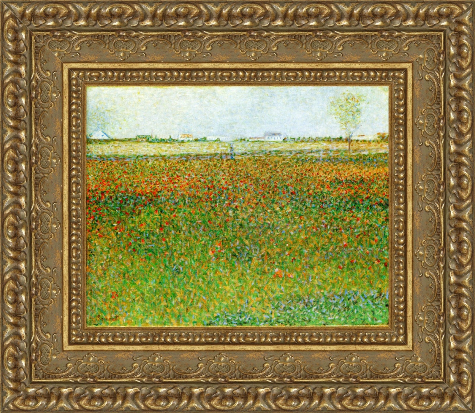Field of Poppies – Georges Seurat, 1886
