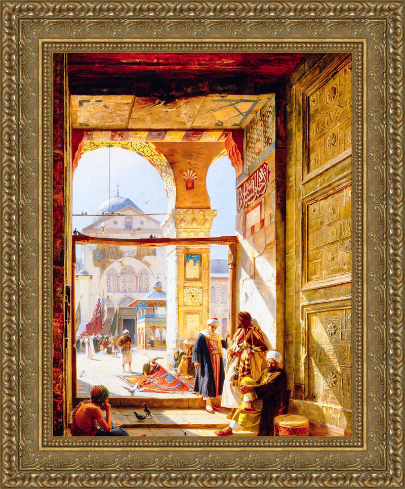 Gate of the Great Mosque of Damascus – Gustav Bauernfeind, 1890