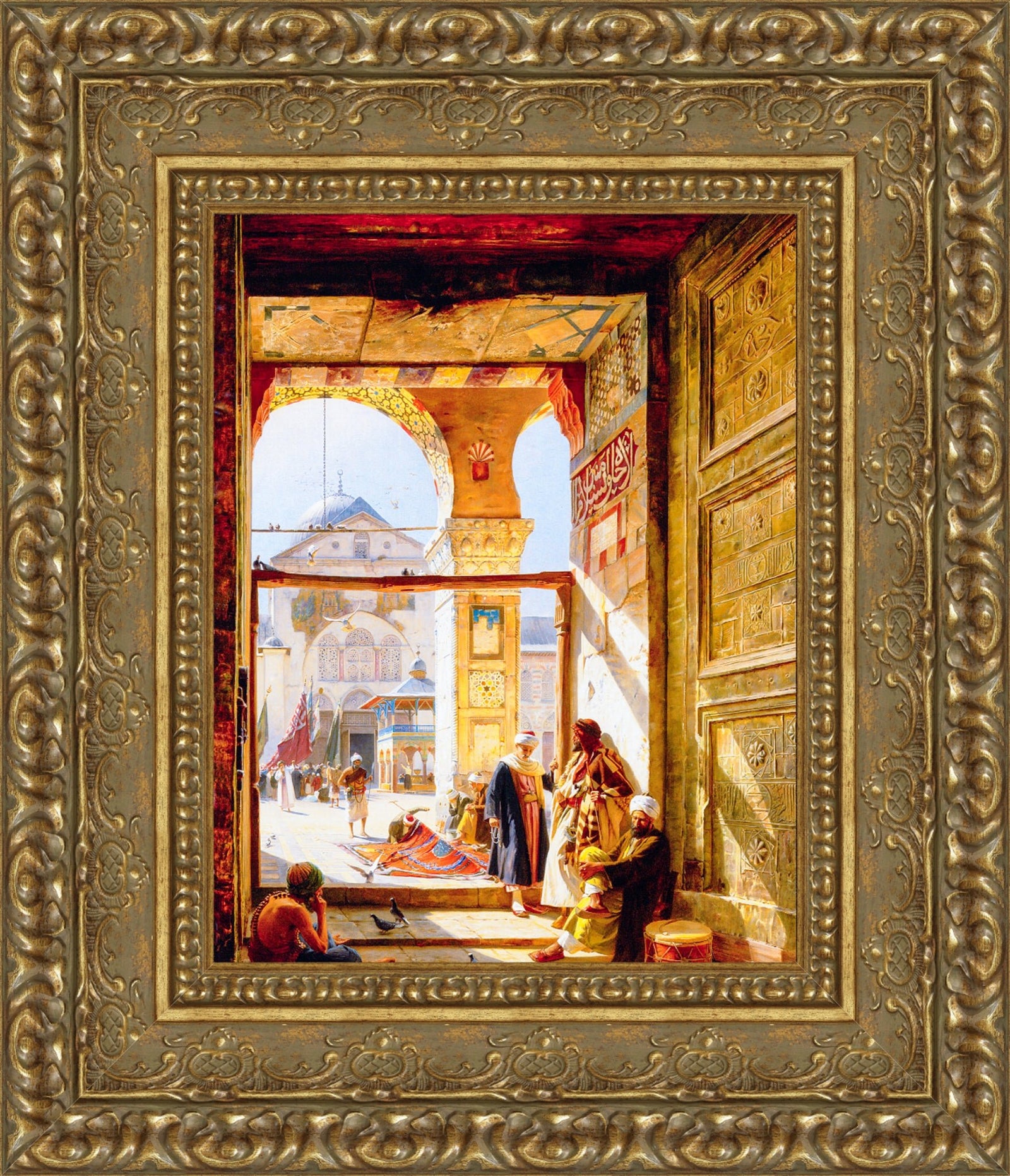 Gate of the Great Mosque of Damascus – Gustav Bauernfeind, 1890