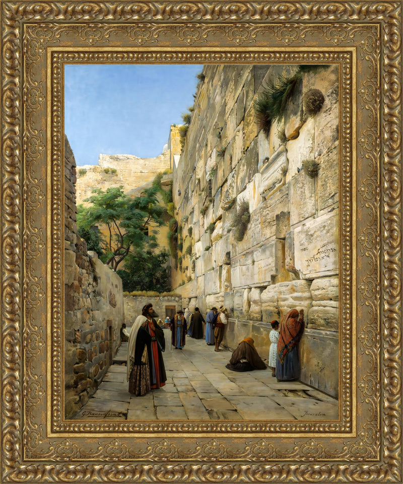 The Wailing Wall – Gustav Bauernfeind, 1880