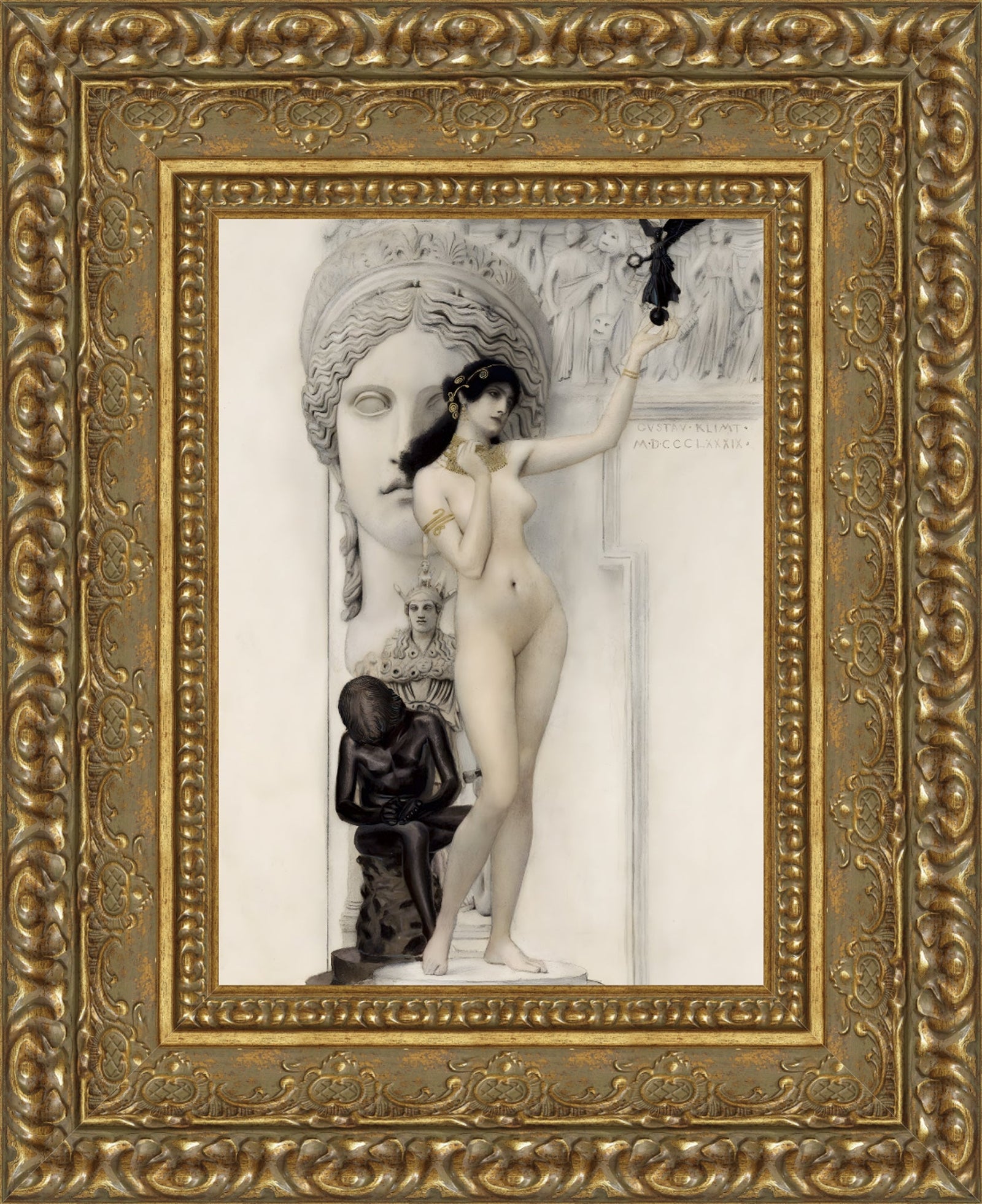 Allegory of Sculpture – Gustav Klimt, 1889