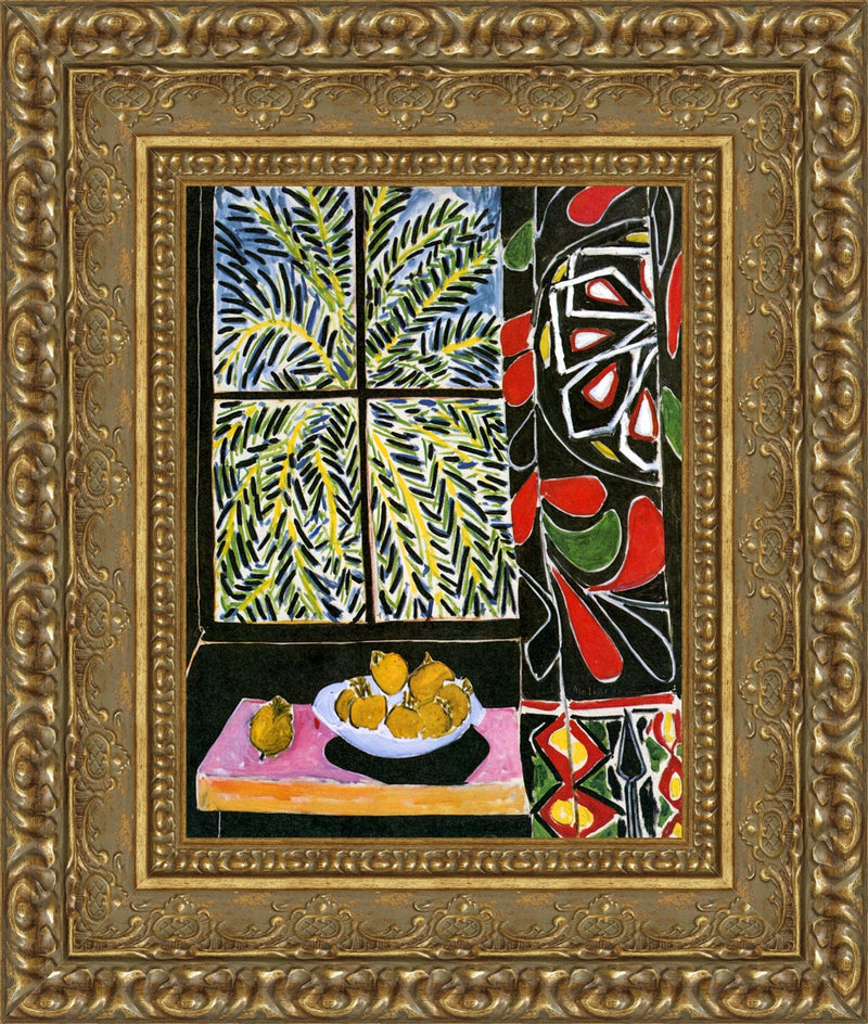 Interior with Egyptian Curtain (Intérieur aux rideaux égyptiens) – Henri Matisse, 1948