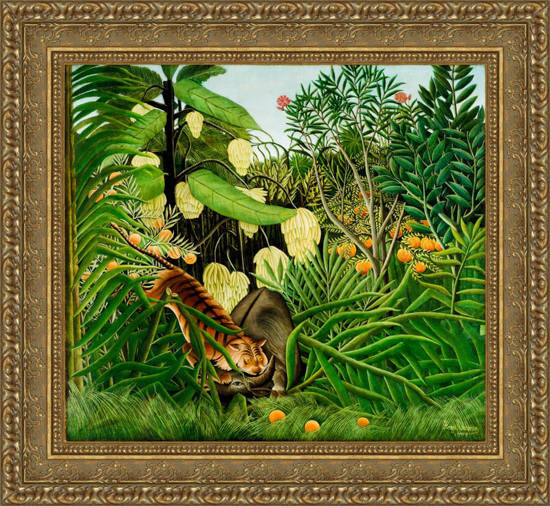 Combat of a Tiger and a Buffalo (Combat de tigre et de buffle) – Henri Rousseau, 1908