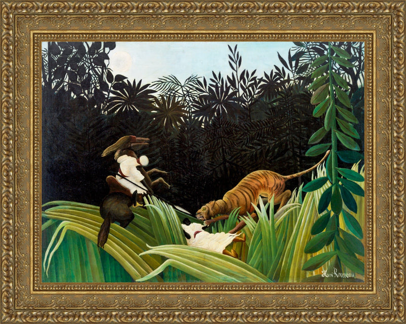 Scouts Attacked by a Tiger (Les Renseignements) – Henri Rousseau, 1908