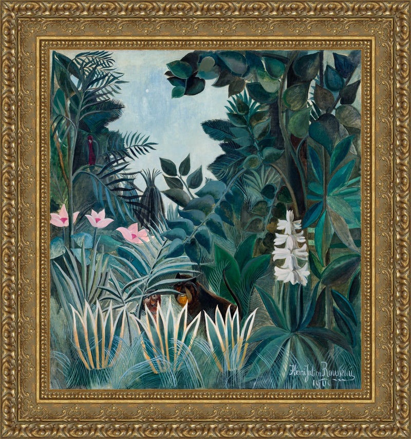 The Equatorial Jungle (La forêt tropicale) – Henri Rousseau, 1909