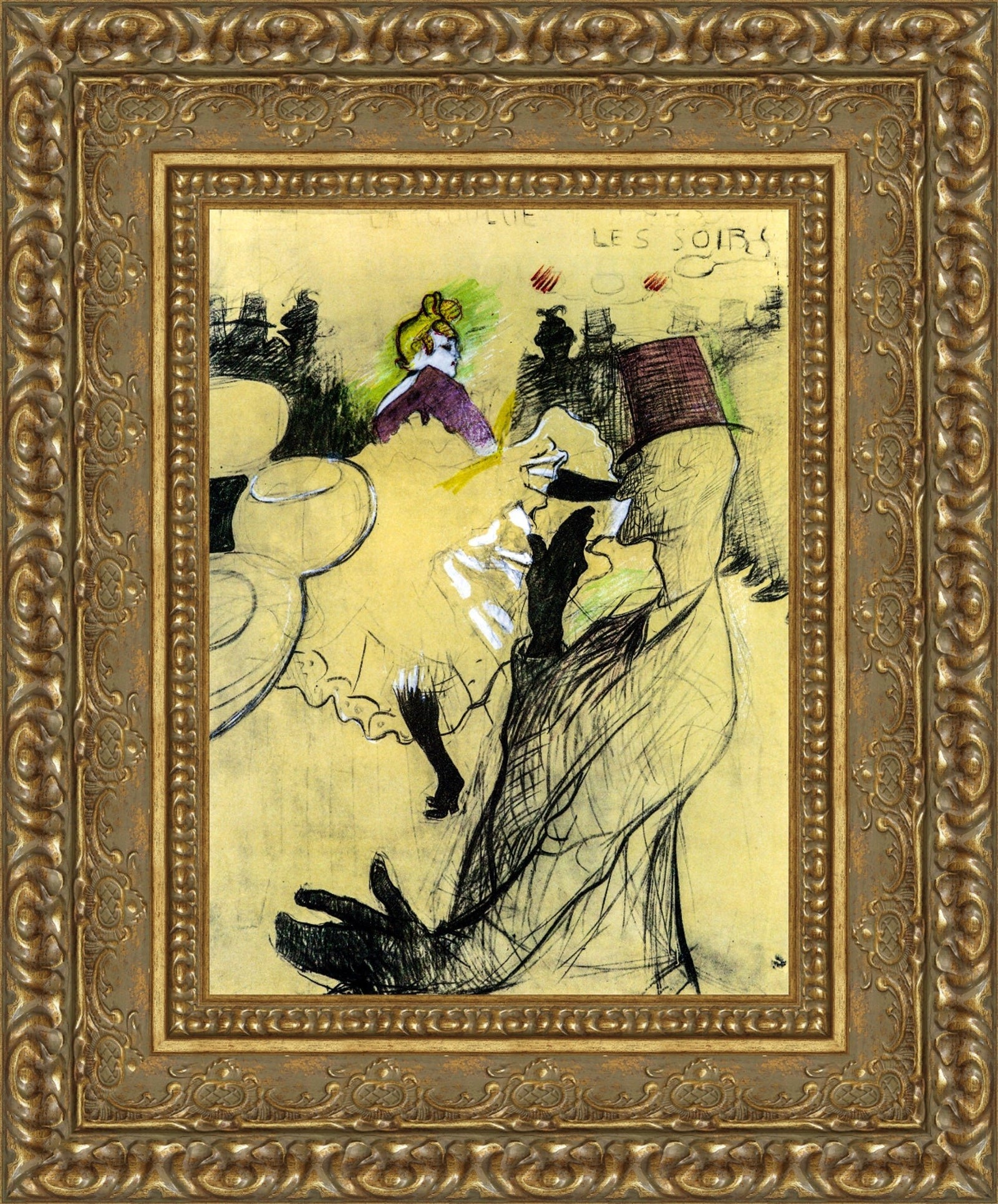Moulin Rouge, Preliminary Sketch – Henri de Toulouse-Lautrec, 1891