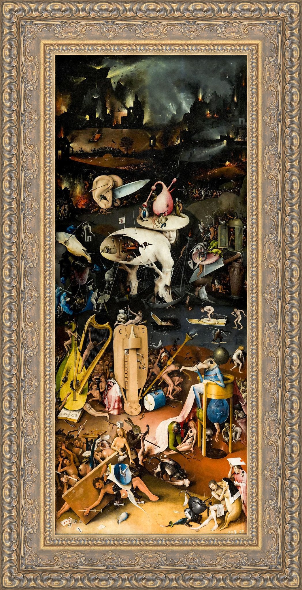Hieronymus Bosch: The Garden of Earthly Delights, Hell | Restored
