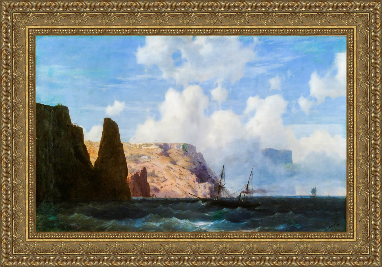 Rocky Cliffs – Ivan Aivazovsky, 1869