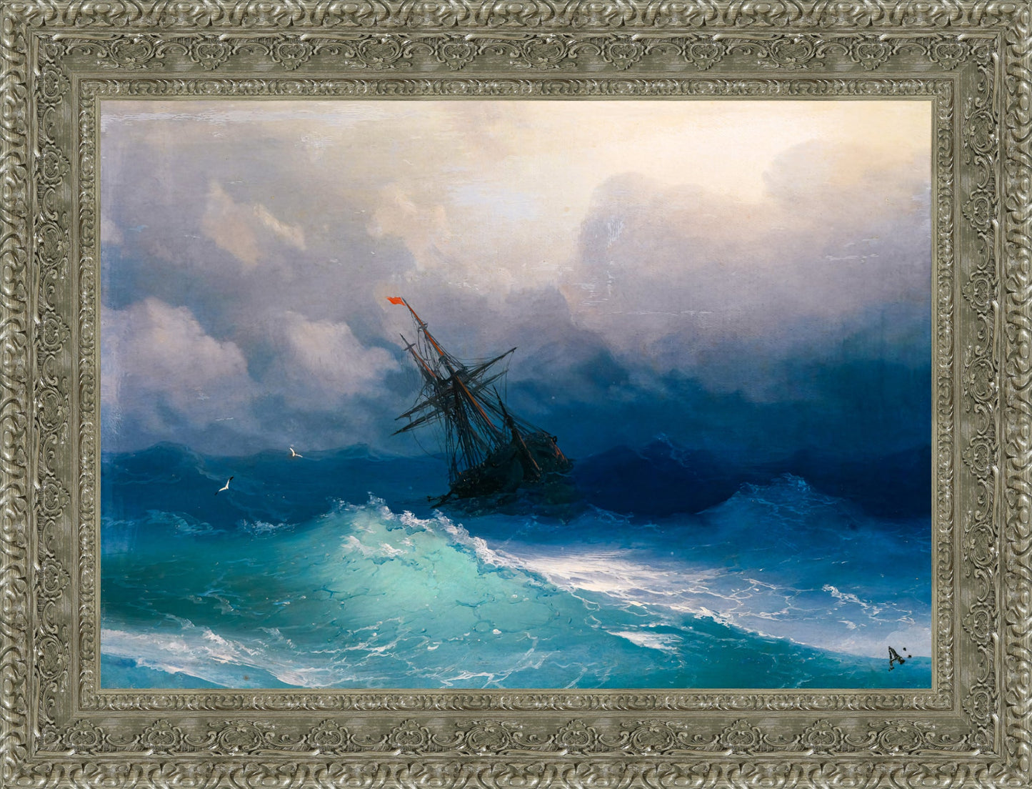 Ship in Stormy Seas