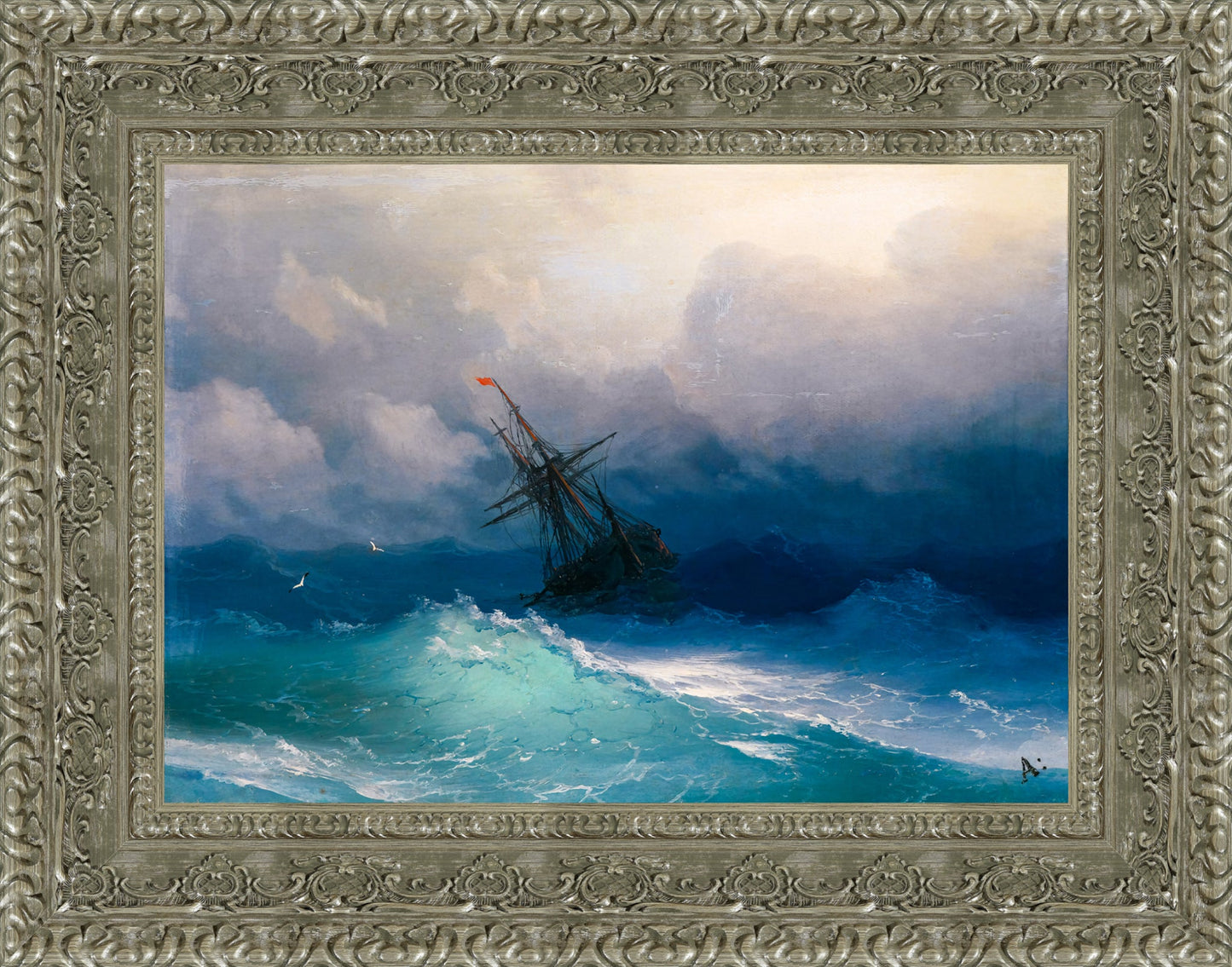 Ship in Stormy Seas