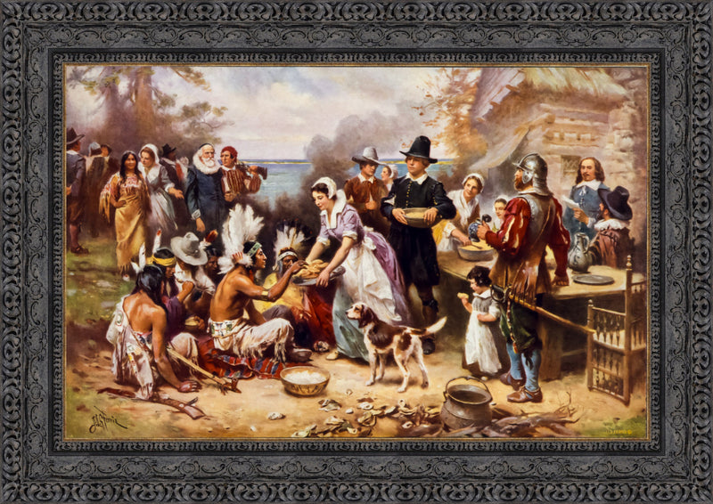 The First Thanksgiving, 1621 – Jean Léon Gérôme Ferris, 1912