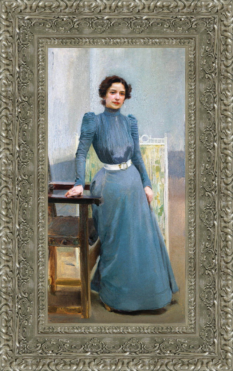 Clotilde In A Grey Dress – Joaquín Sorolla, 1900