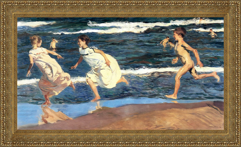 Running Along the Beach – Joaquín Sorolla, 1908