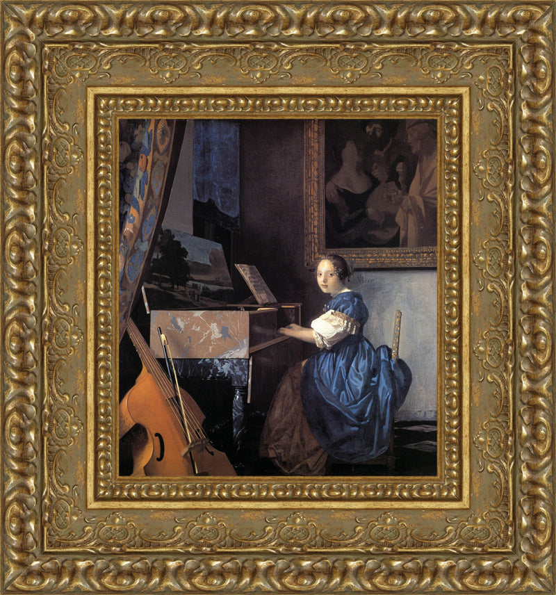 Lady Seated At The Virginal – Johannes Vermeer, 1675