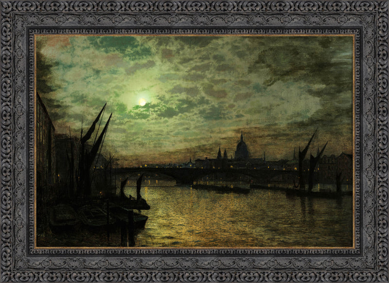 The Thames By Moonlight – John Atkinson Grimshaw, 1880