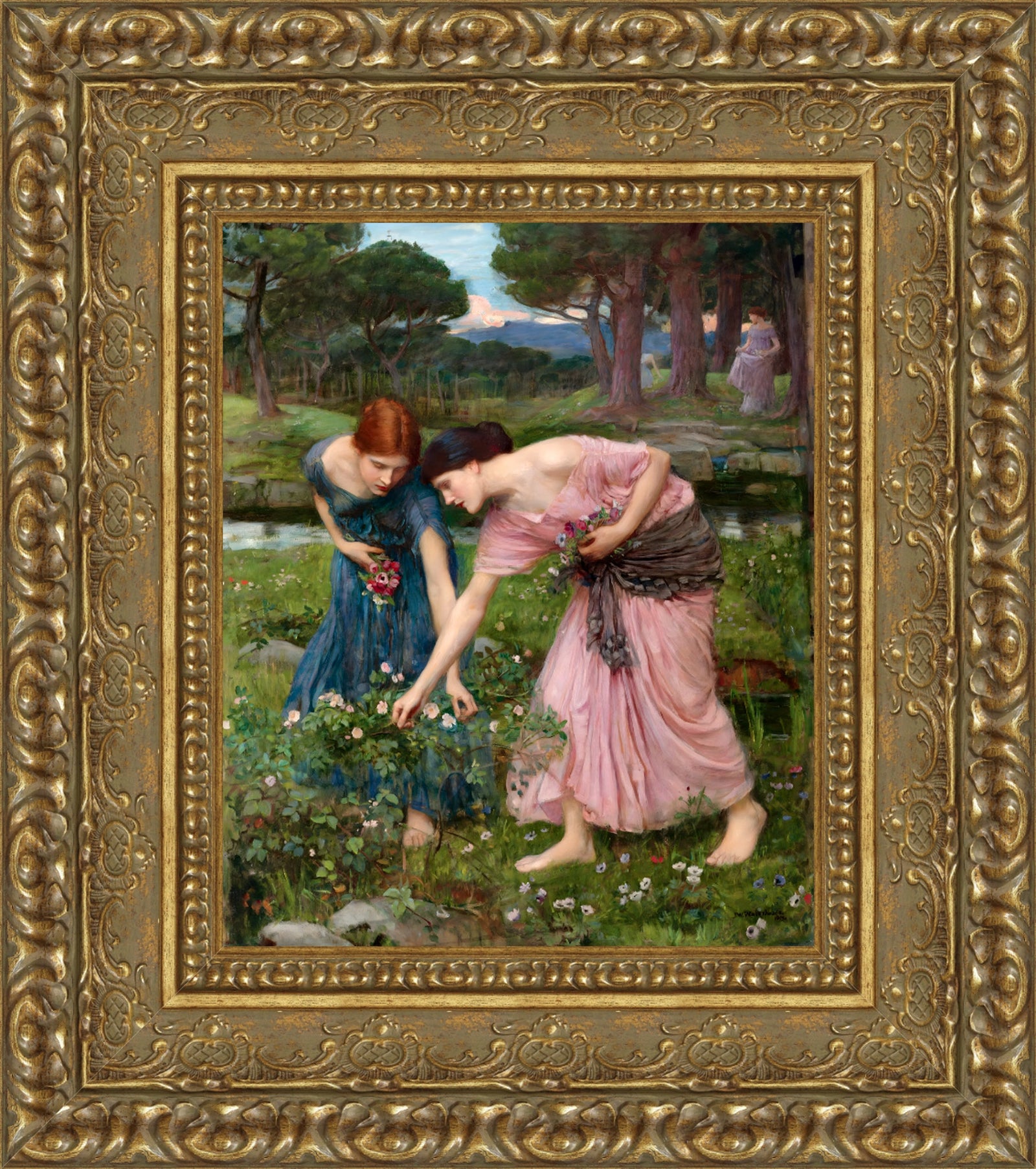 Gather Ye Rosebuds While Ye May – John William Waterhouse, 1908