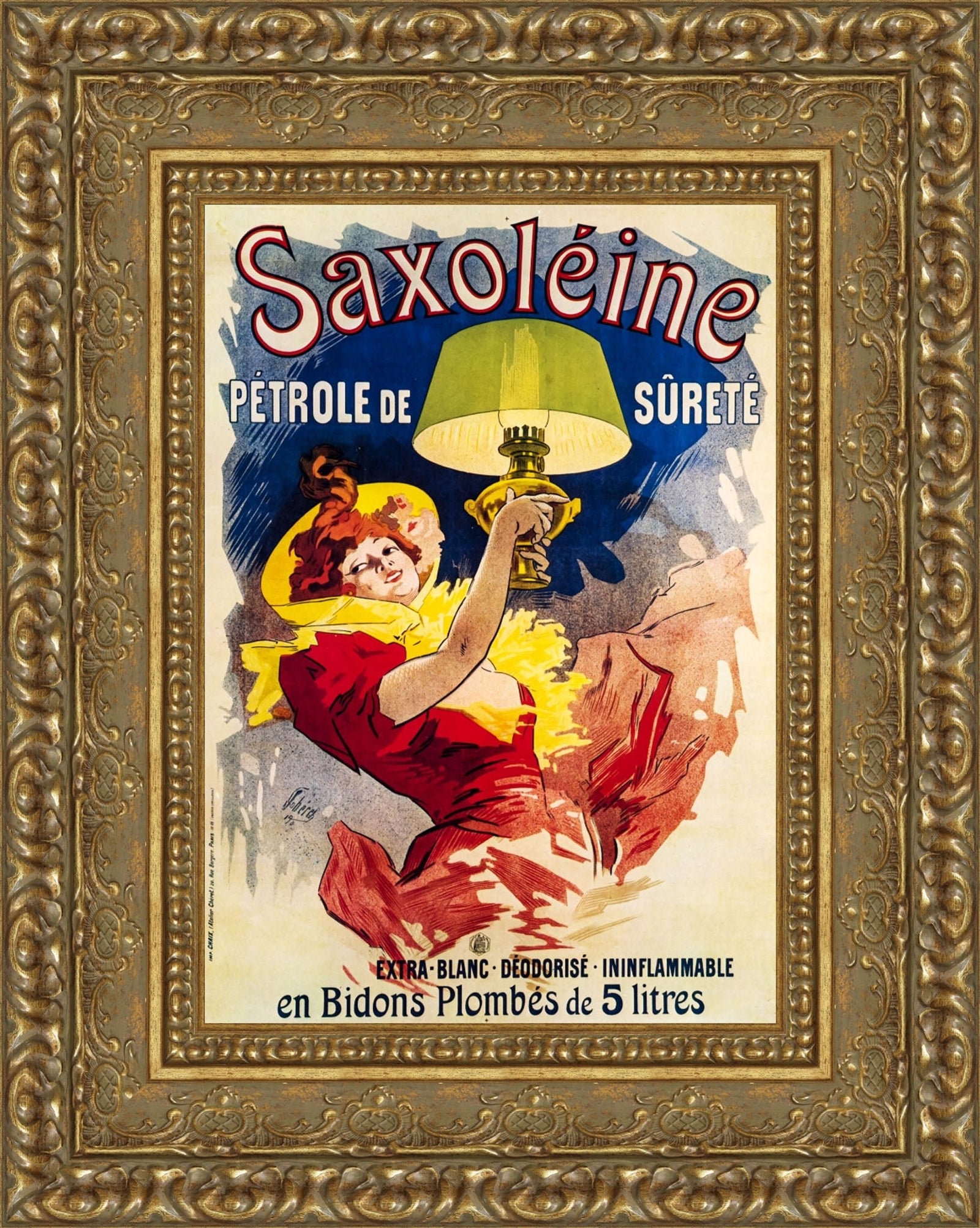 Saxoléine Pétrole de Sûreté – Jules Chéret, 1900