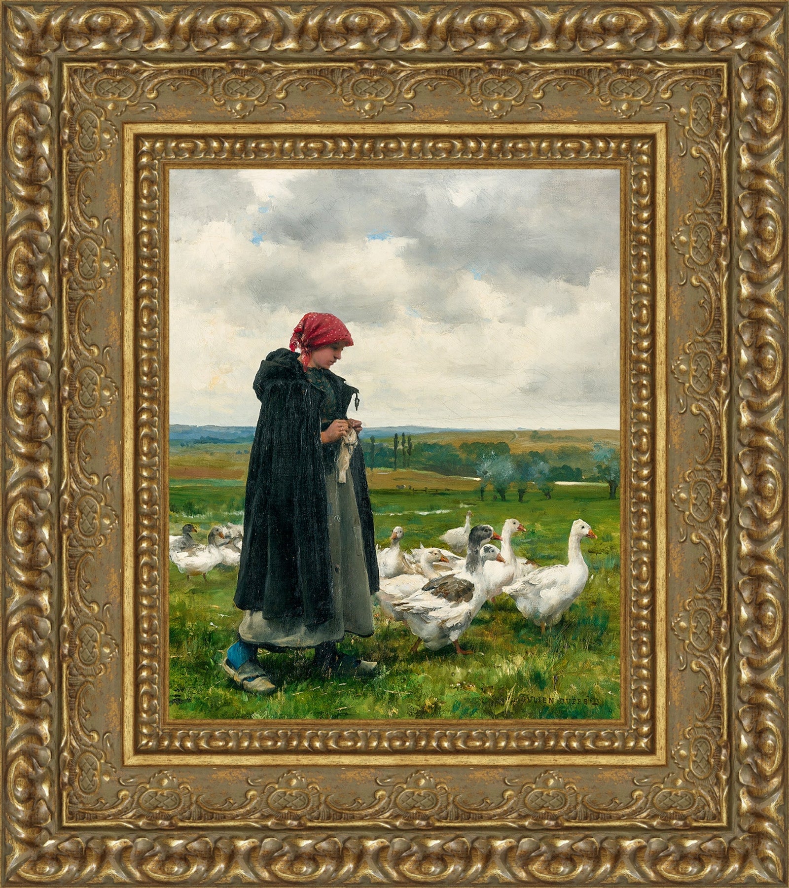 Goose Girl (Une Gardeuse d’Oie) – Julien Dupré, 1880–1890