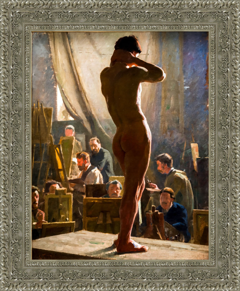 Male Model in the Studio – Laurits Tuxen, 1877