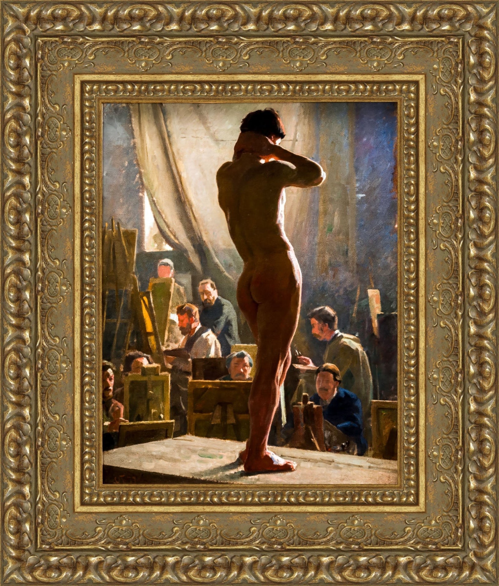 Male Model in the Studio – Laurits Tuxen, 1877