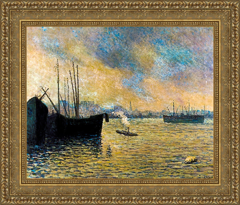 The Meuse at Feyenoord – Maximilien Luce, 1892