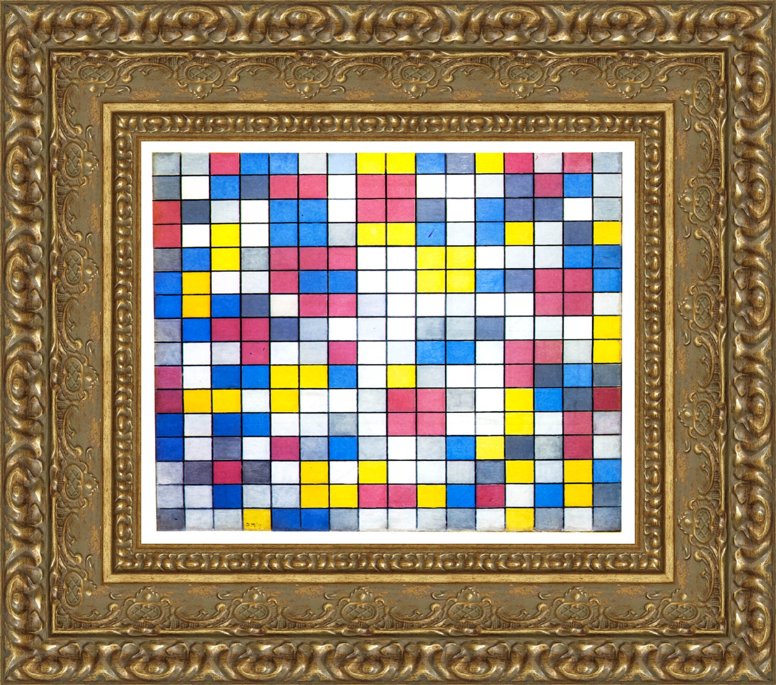 Composition Checkerboard Light Colours – Piet Mondrian, 1919