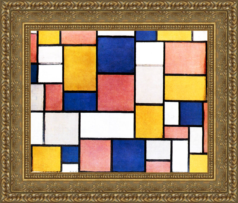 Composition Colour Planes with Grey Contours – Piet Mondrian, 1918