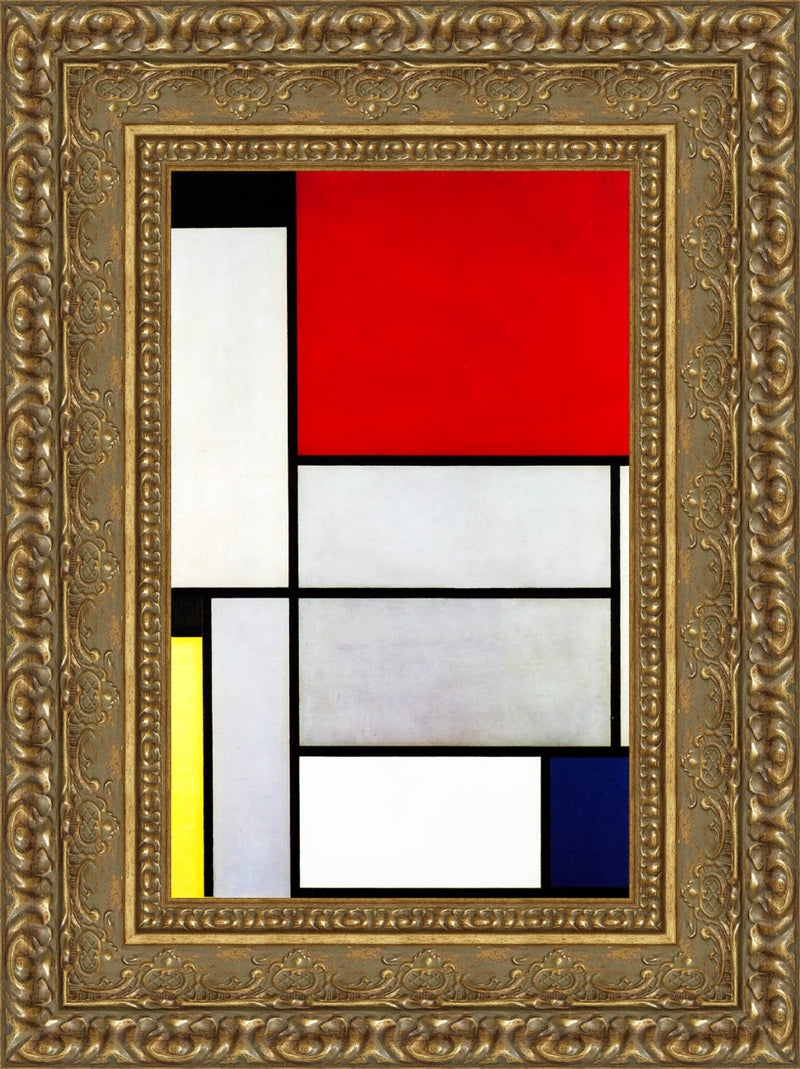 Composition With Black Red Grey Yellow And Blue - Piet Mondrian, 1921
